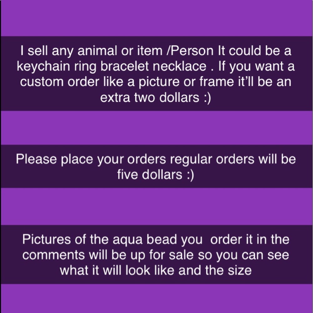 Aqua bead item